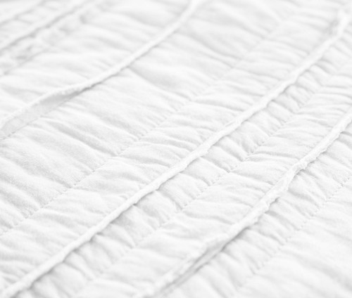 Chezmoi Collection Katy 3-Piece Solid Raw Edge 100% Cotton Pre-Washed Soft-Fi... - 第 4/4 張圖片