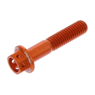 Schraube 6 Kant Bolt M6x1.00mm 30mm Alu Racing orange, 7751410