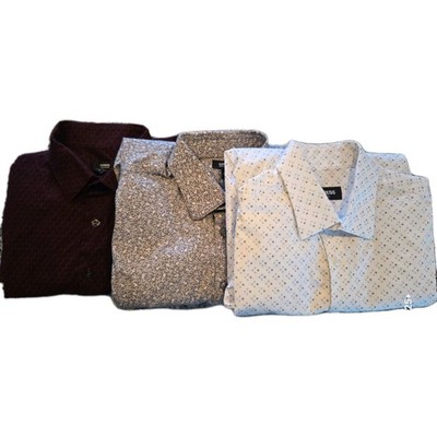 Express 1MX Dress Shirts- Mens Small -SET of 3! Extra Slim Fit Business Career