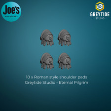 10 x Roman style shoulder pads - Greytide studios - Eternal Pilgrims