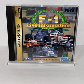 F-1 LIVE INFORMATION  SEGA SATURN CIB w/ Spine Card JAPAN