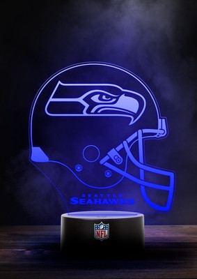Seattle Seahawks NFL Multi Color LED Leuchtaufsteller in Helmform
