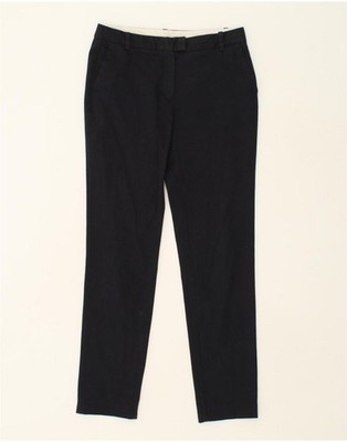 MASSIMO DUTTI Womens Slim Chino Trousers EU 38 Small W28 L30 Navy Blue BV72