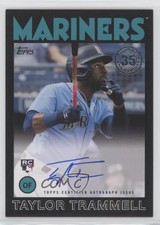 2021 Update 1986 Topps Baseball Black 26/199 Taylor Trammell #86A-TT Auto 0xz8