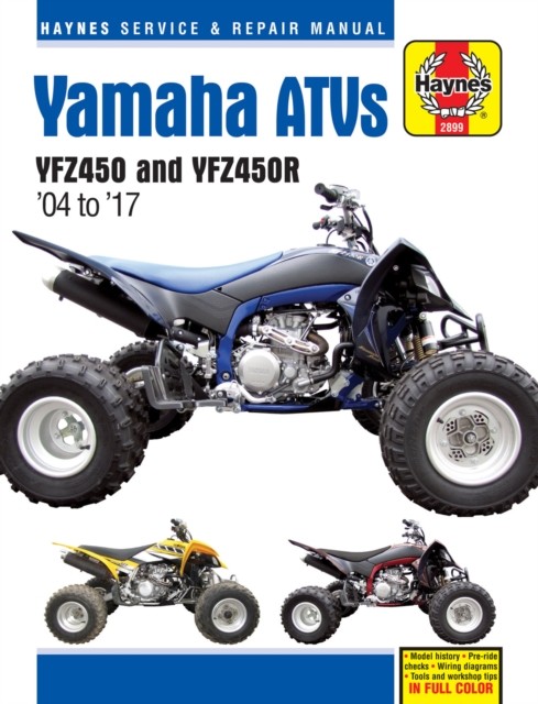 Yamaha Yfz450/450r Atv, 2004-2017 Haynes Repair. Publishing** - Image 3