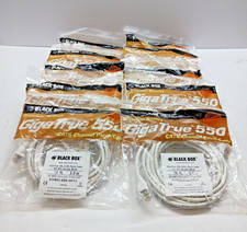 Lot of 10. Black Box Giga True 10FT Cat 6 550MHz EVNSL650-0010, Booted. New