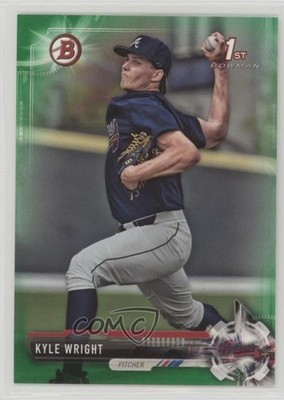2017 Bowman Draft Green 40/99 Kyle Wright #BD-120 mq1
