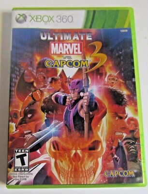 Capcom Ultimate Marvel Vs Capcom 3 Xbox 360 T Rated NTSC Video Game Disc