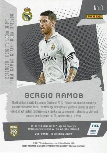 Panini Revolution Soccer 2017 - tarjetas comunes básicas - Real Madrid CF - (1 - 10) - Imagen 16 de 36