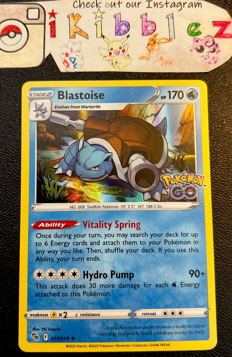 blastoise pokemon go card price - ex 030/142 cementing its place as a must Blastoise Holo Rare 017/078 PGO