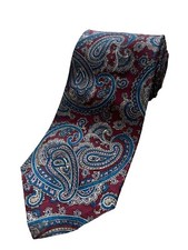 Etienne Aigner Mens maroon Paisley Neck Tie 56  x3  