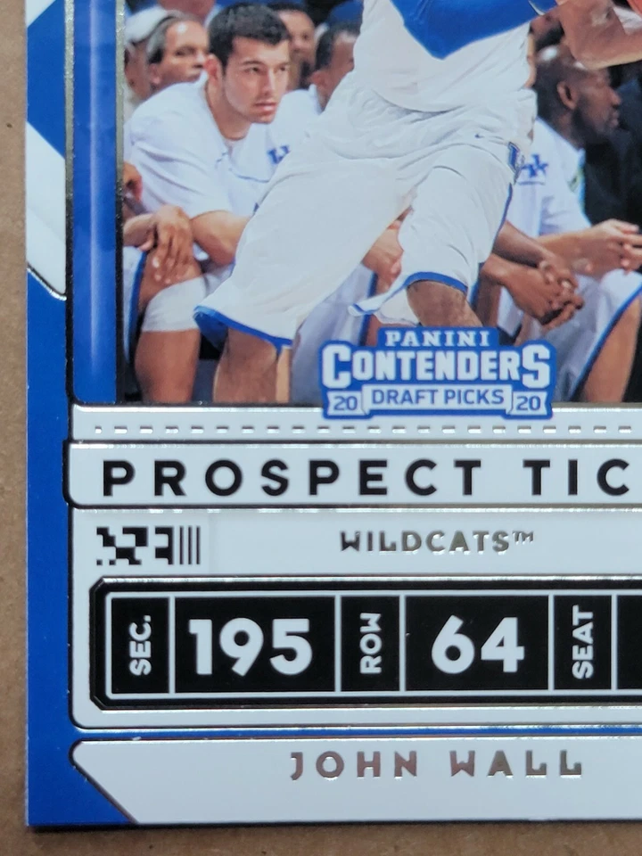 Баскетбольная карточка Джона Уолла 2020–21 Panini Contenders Prospect Ticket No34 - Изображение 4 из 4