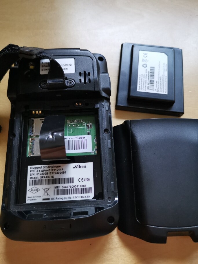 Terminal Mobile Athesi SPA43/4G Avec Chargeur - Occasion Bon état - Noir