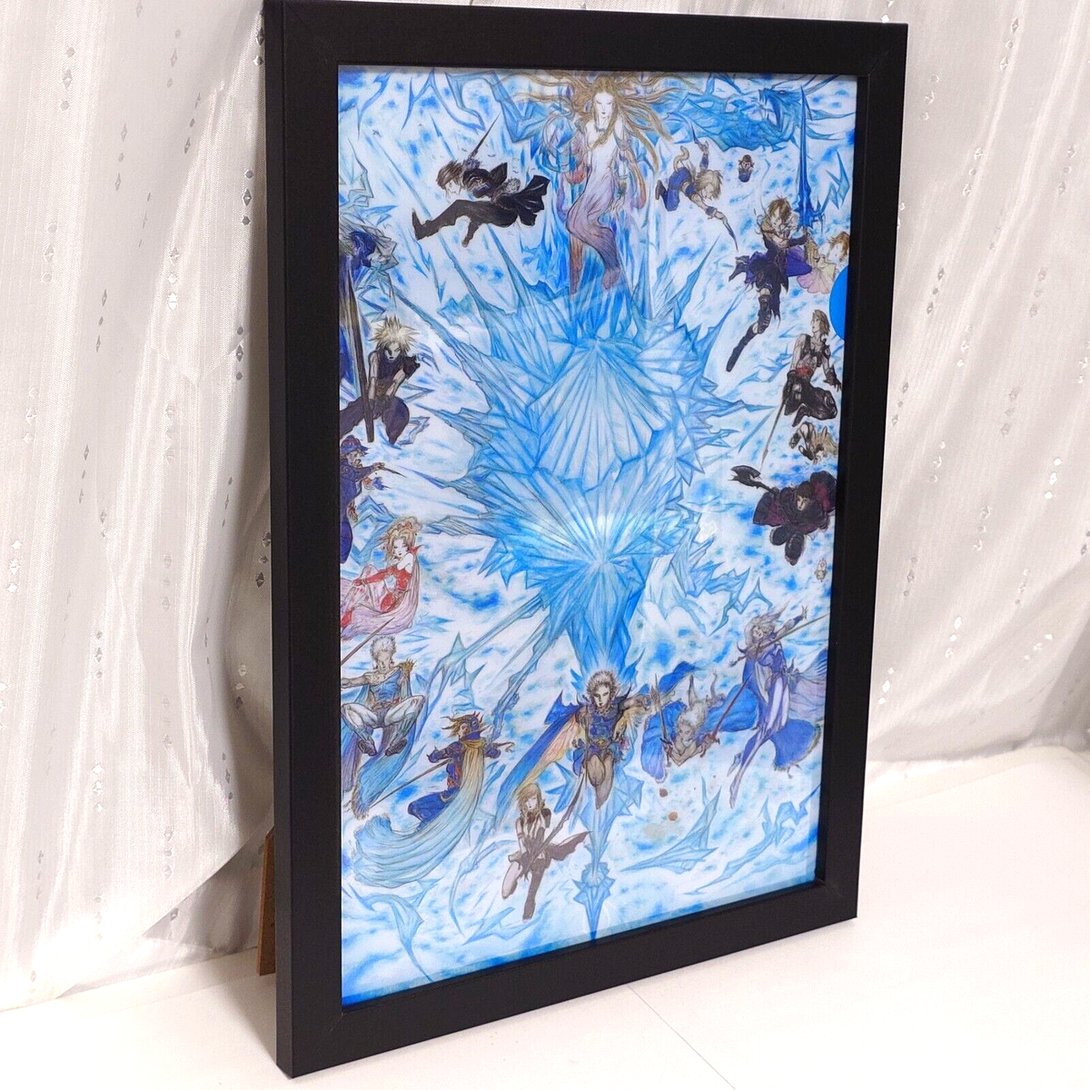 FINAL FANTASY Yoshitaka Amano Art Exhibition HEROES Poster framed