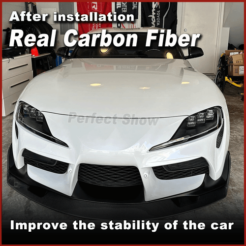 Passt für Toyota GR Supra A90 MK5 Carbon Frontspoiler Spoilerschwert Frontansatz - Picture 2 of 12