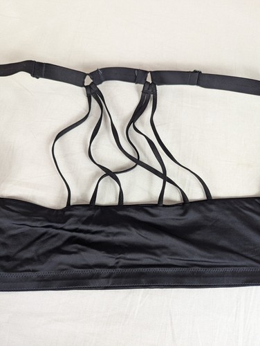 Ambrielle Lightly Lined Full Coverage Bra Black Nude Lace Front Clasp Size 40DD - Picture 8 of 8