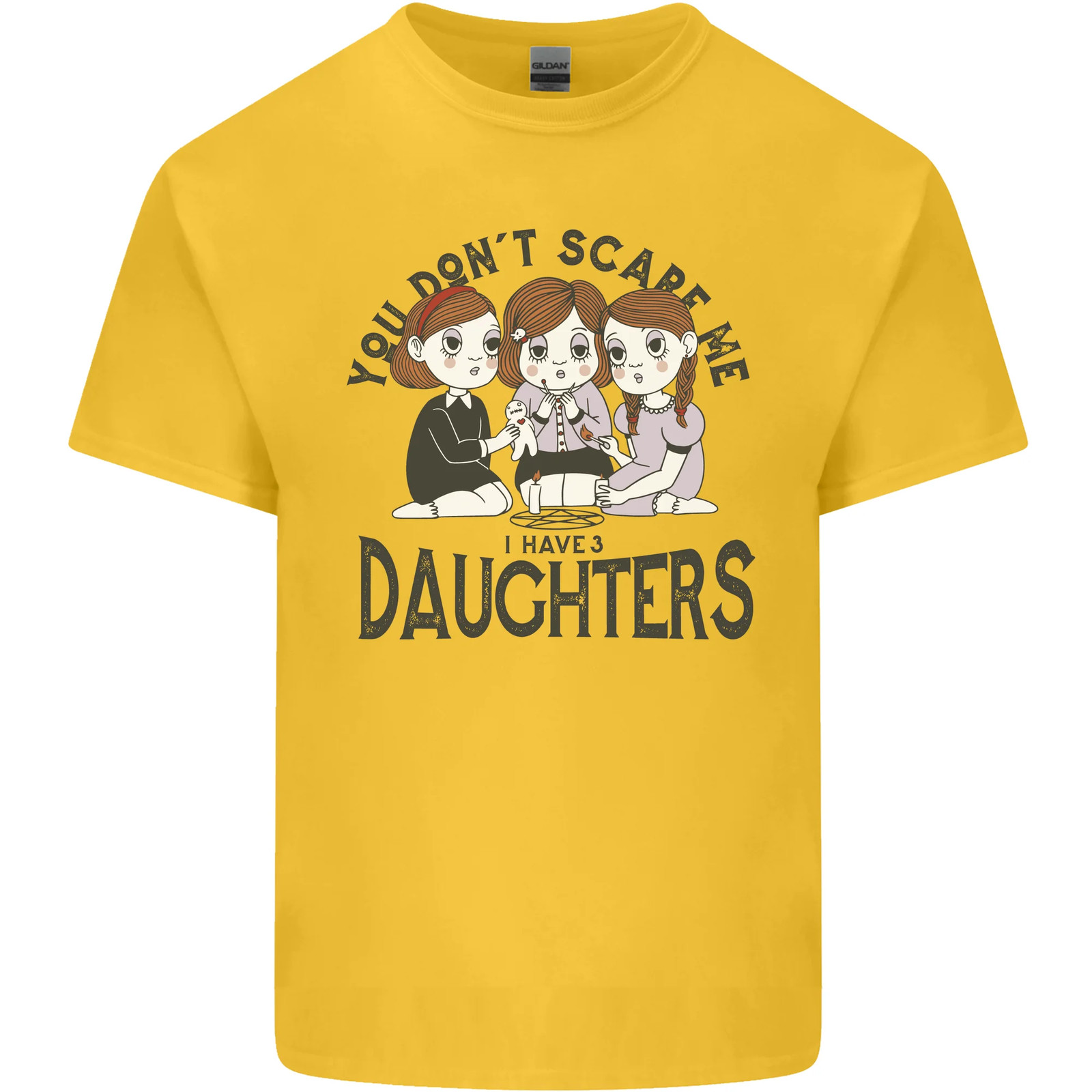 You Cant Scare Me I Have Daughters Fathers Day Kids T-Shirt Boys Girls image 7