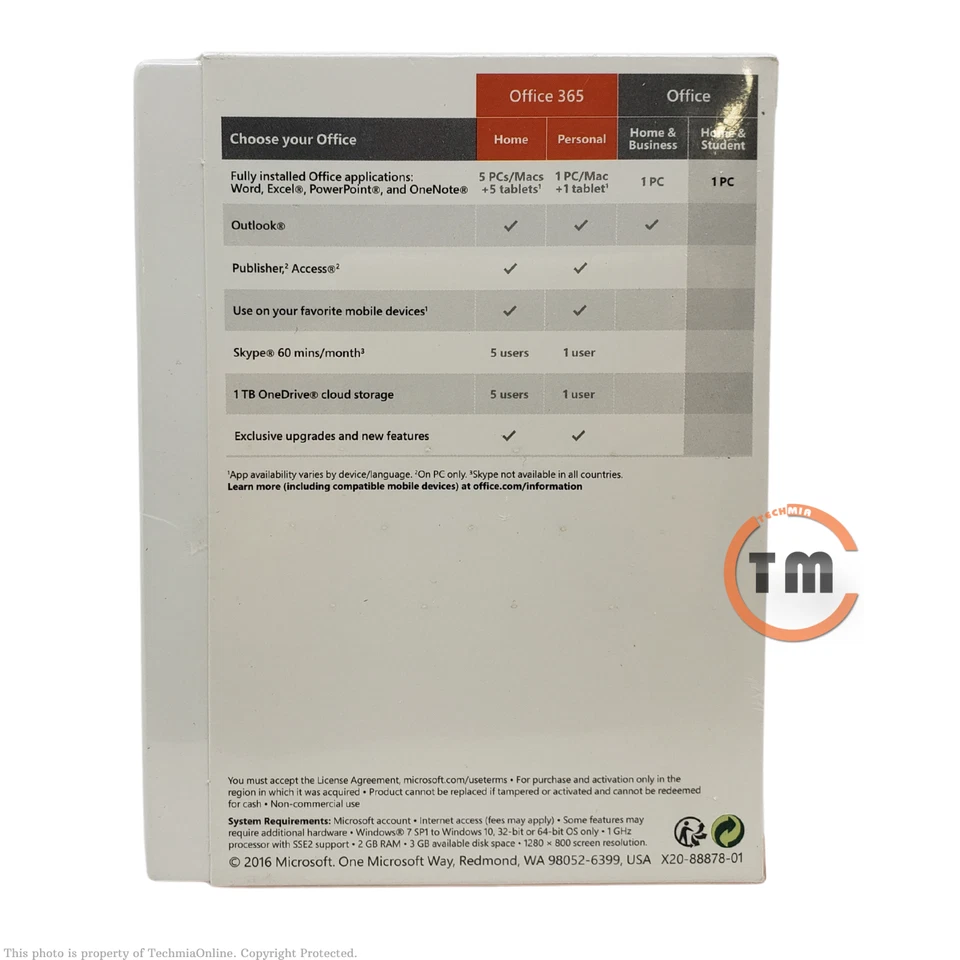 Microsoft Office Home and Student 2016 Suite - for 1 PC/Device - NEW™ - Image 3 of 3