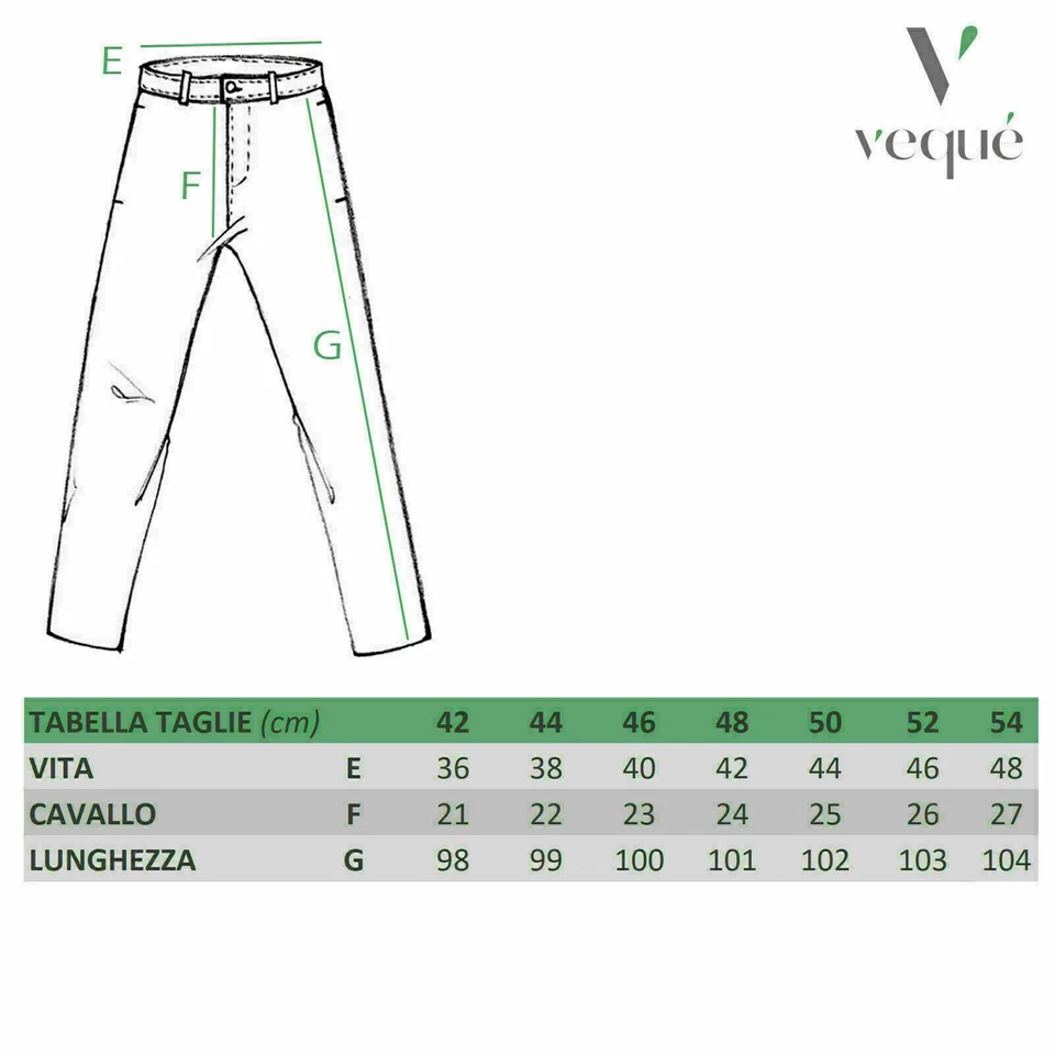 Jeans Uomo Cotone Invernale Pantaloni Casual 5 Tasche Elasticizzato VEQUE - Immagine 2 di 4