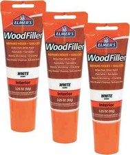Elmer'S E855 Carpenter'S Wood Filler, 3.25-Ounce Tube, White 3 Pack