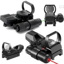 4 Reticle Red & Green Dot Sight Optics with Integrated Red/Green Laser Sight USA