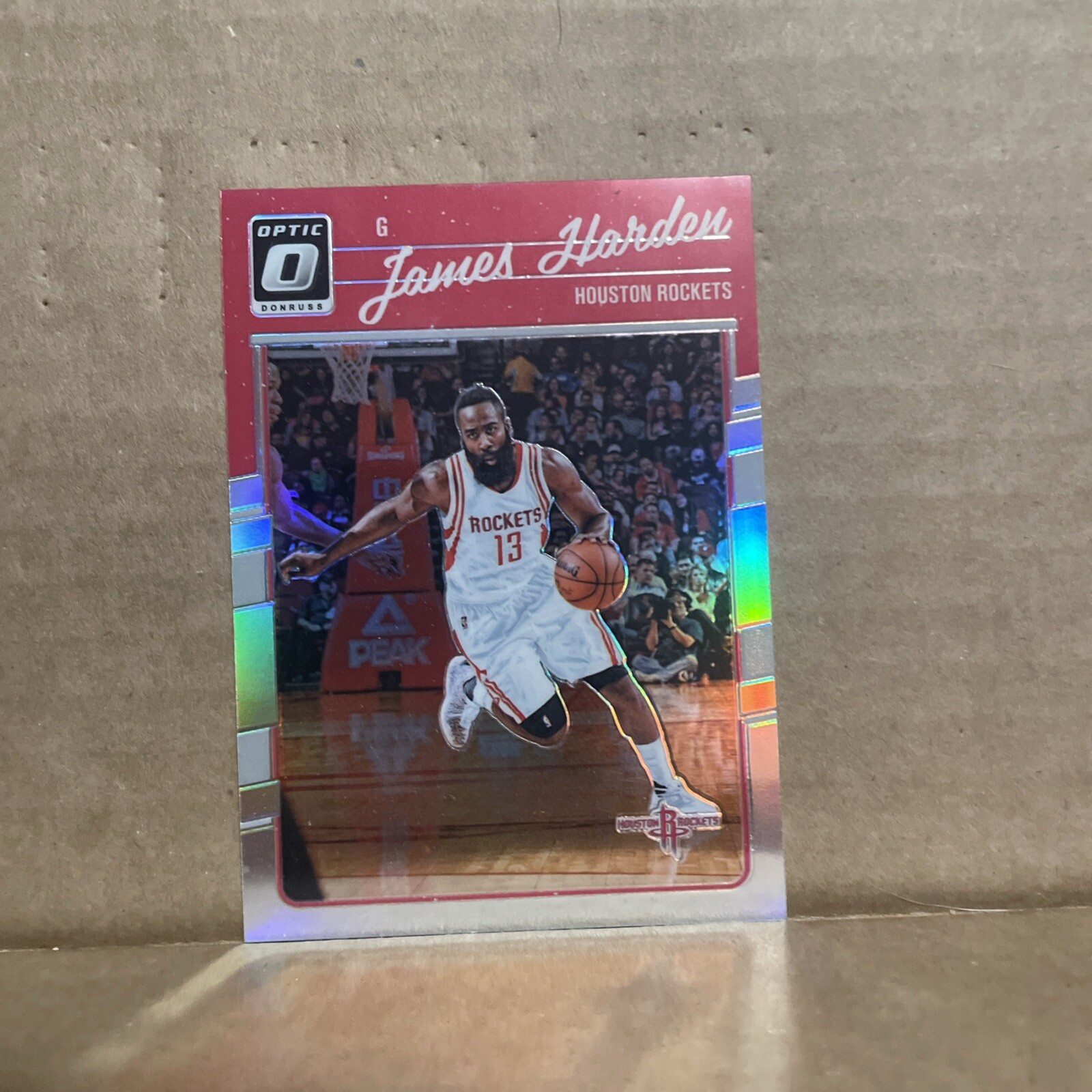 2016 JAMES HARDEN DONRUSS OPTIC NBA #110 SILVER HOLO SP CARD PANINI ROCKETS