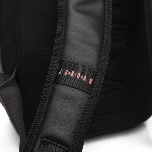 Jordan Hoops Elite Pro Basketball Backpacks leather Black - White-Red Travel Bag - Picture 18 of 24