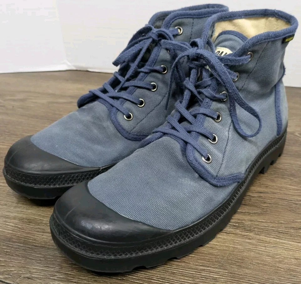 Botas chukka holgadas azules paladio punta redonda con cordones talla para hombre 10,5 para mujer 12 Foto 3 de 4