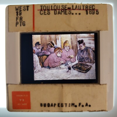 Henri de Toulouse-Lautrec Ces dames au réfectoire 1895 Art 35mm Glass Slide