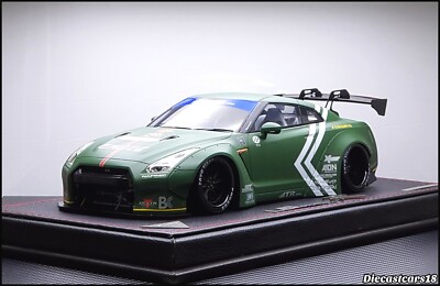 Make up EML 010A 1/18 LBWK R35 ミニカー 1/18 Makeup Eidolon Nissan GTR R35 Liberty Walk GT Wing Matt