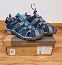 Regatta Walking Sandals Uk 2.5 Blue Closed Toe Westshore NEW BOX Adjustable Kids
