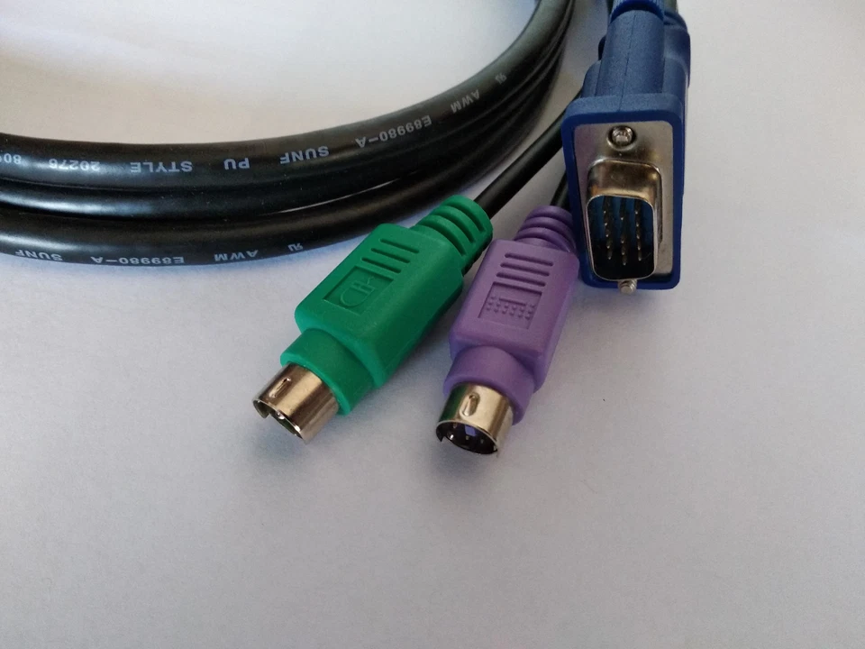 D-LINK DKVM-CB KVM Switch Cable 1.8M 6FT VGA Video Monitor PS2 Keyboard Mouse - Image 3 of 4