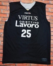 Double Face Shirt Jersey Tank Top Basketball Sport Virtus Bologna No. 25 Size L