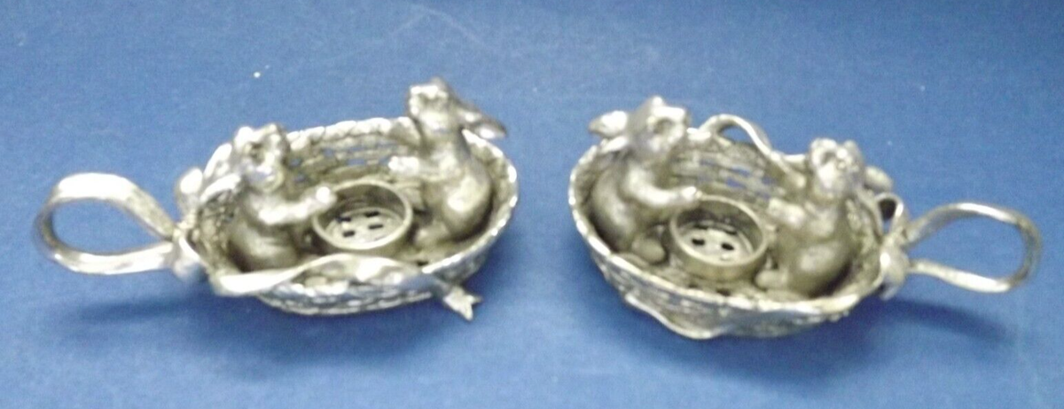 Vintage Arthur Cook Candle Holder Signed Silver Plate One Vintage Arthur Cook Candle Holder Signed Silver Plate One