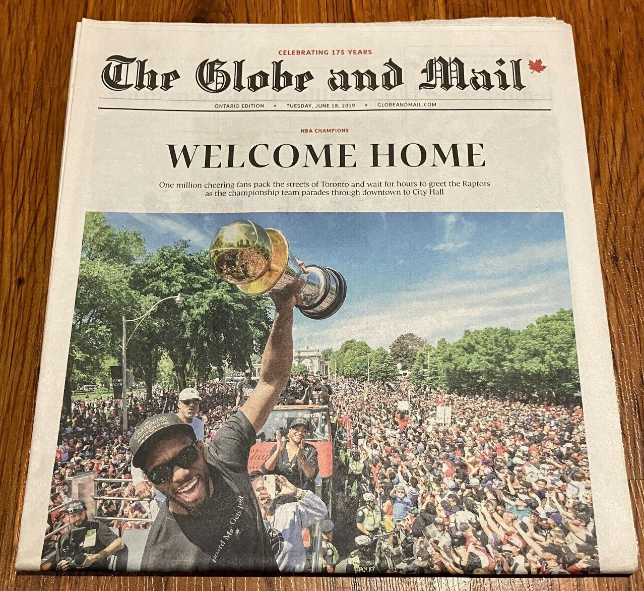 Top Toronto News: Breaking Headlines &Amp; Updates 18 The Globe And Mail Toronto Raptors Kawhi Kyle Champions June 18 2019 Newspaper