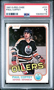 1981-82 O-Pee-Chee OPC Paul Coffey #111 PSA 5 Rookie RC HOF Oilers
