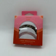 Simply Essential - Love Bracelets (Rhodonite & Rose Quartz) - New - 2 Items