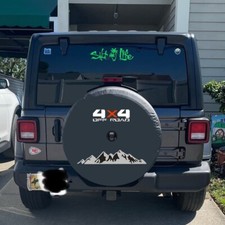 Spare Tire Cover With Camera Hole For Jeep Wrangler Jl Sport Sahara Rubicon