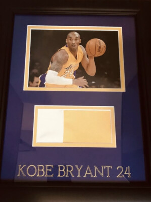Kobe Bryant Game Worn Warm Up Patch-Custom Frame-🔥COA Grey Kobe Bryant Game Worn Warm Up Patch-Custom Frame-🔥COA Grey