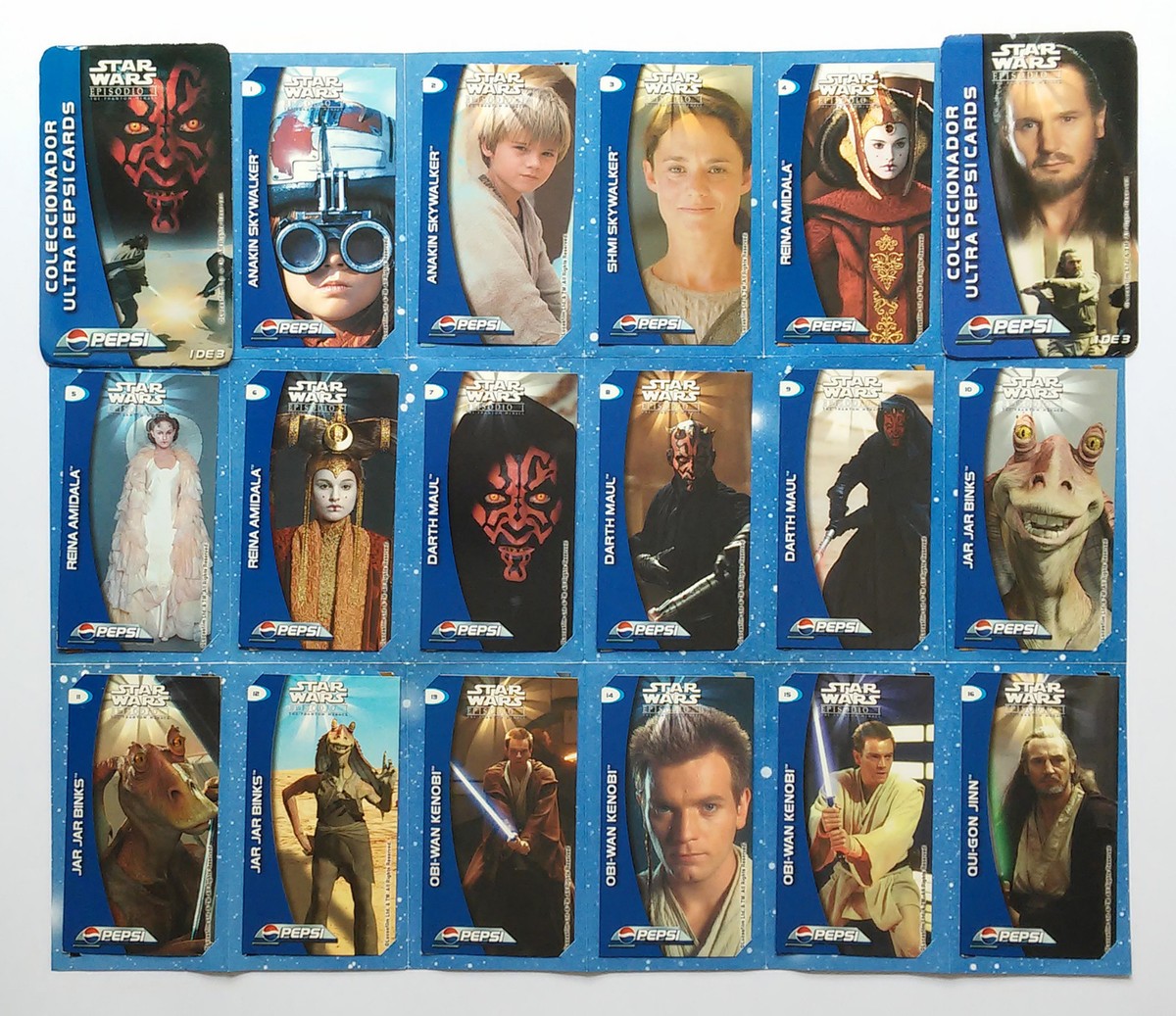 Star Wars Episode I (1) Collection 96 Ultra Pepsi Cards with