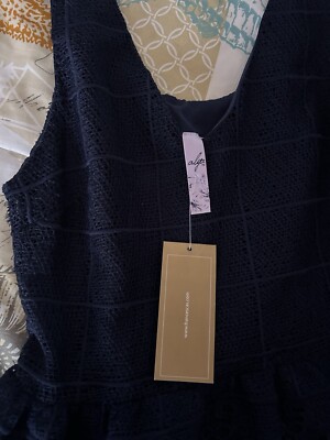NWT Francesca's Navy Lace Dress | eBay