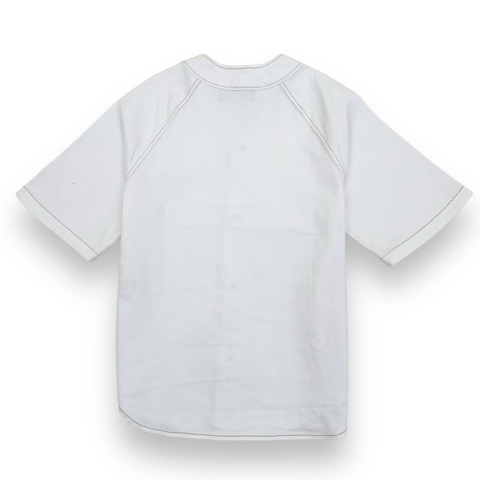 Louis Vuitton Embossed Monogram White Baseball Shirt L RRP £1000 image 2