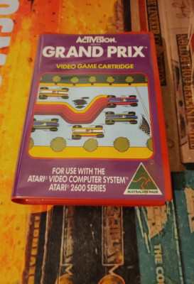 Grand Prix (1981) ATARI 2600 VCS (Activision 1983) CIB working classic 8-bit cla