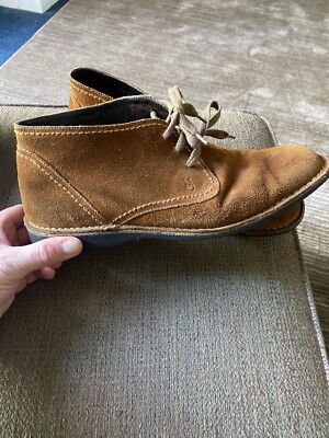 John Varvatos USA Suede Lace Up Chukka Boots Brown Ankle Shoes Mens Size 11 