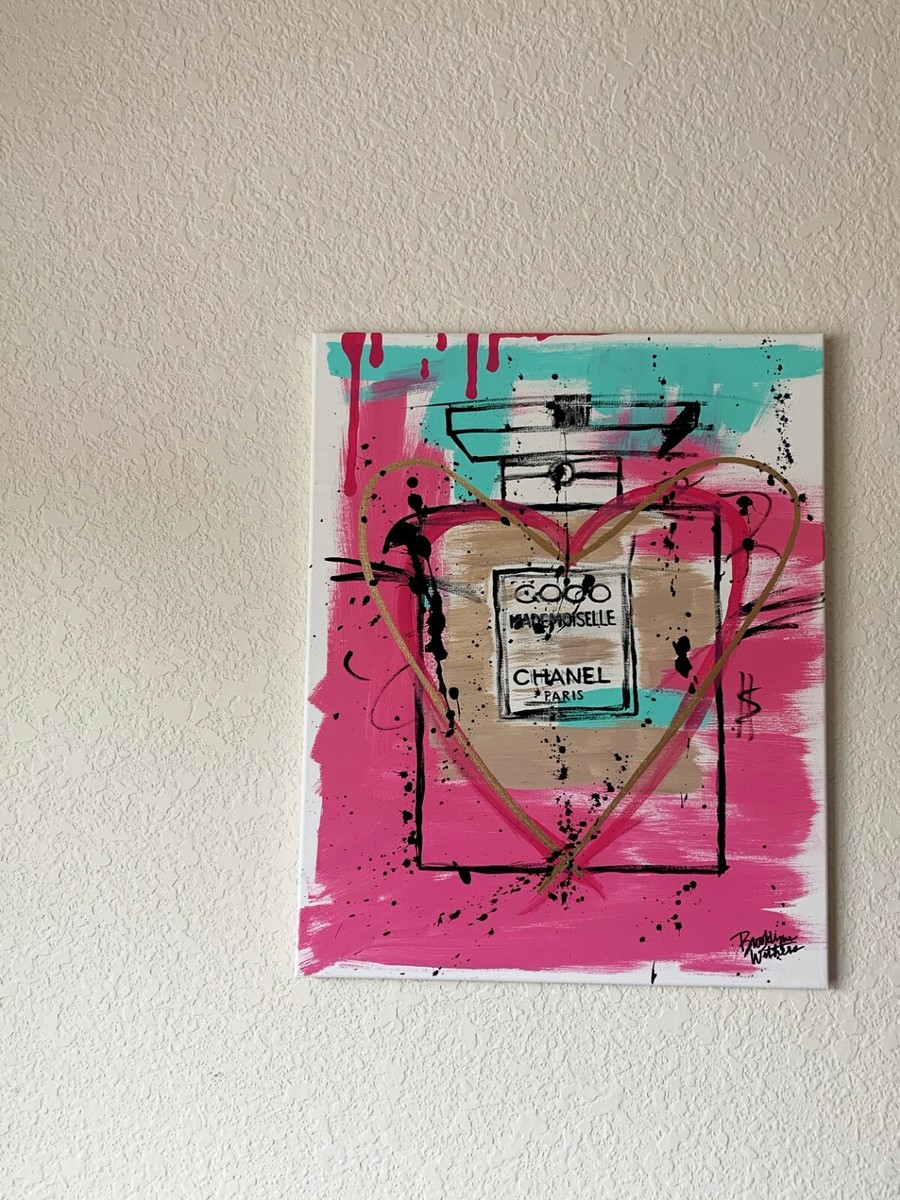 CHANEL COCO MADEMOISELLE アートポスター Coco Mademoiselle Perfume Bottle Abstract Wall Art