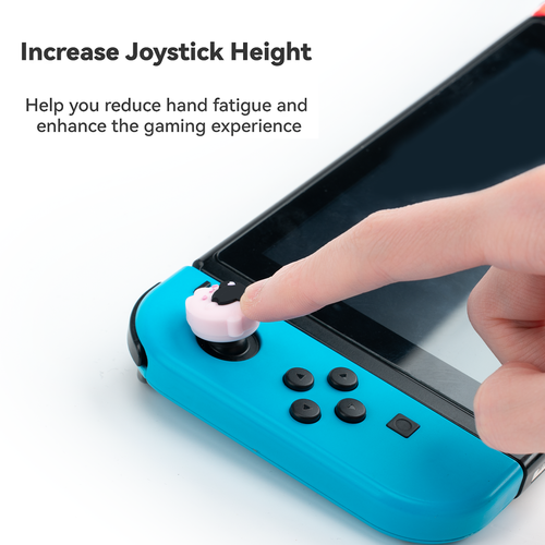 GeekShare Hülle für Nintendo Switch/OLED HardShell Silikon Joycon Cherry Pop - Bild 9 von 19