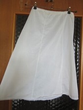 Nylon Unterrock vintage  GR 36 - 38 weiß 60er & 70er