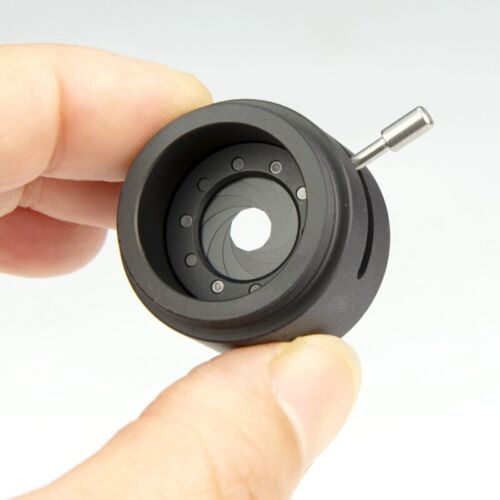 C-mount Adapter Microscope Camera Adjustable Iris Diaphragm Aperture Condenser - Picture 2 of 8