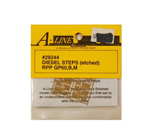 A-Line Diesel Steps, Etched, RPP GP60, B, M, Kit# 29244, NOS, HO Scale Parts