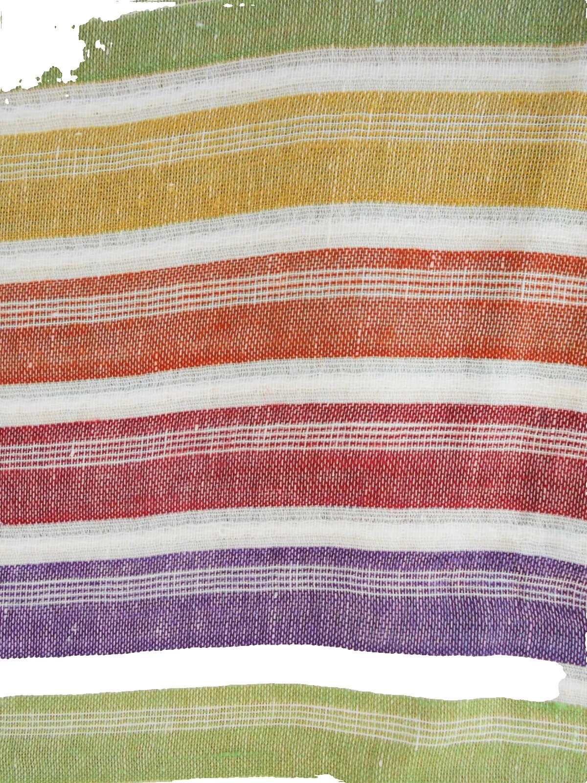 Linen Blend Striped Bath Towels & Washcloths